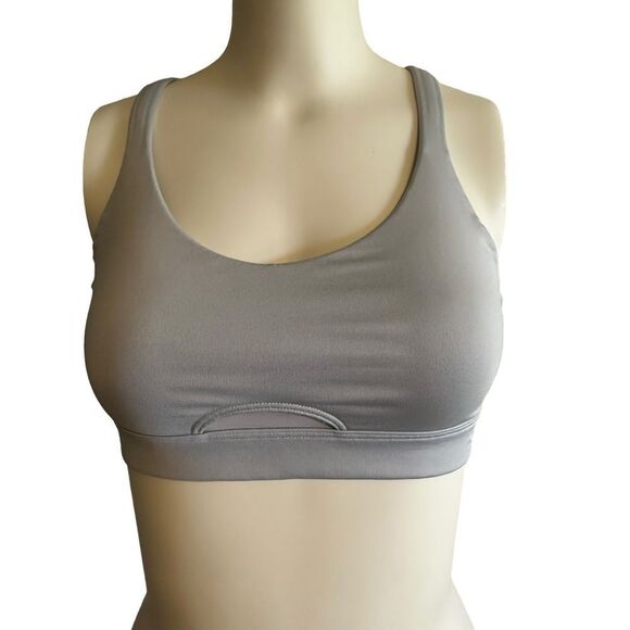 Victorias Secret Gray Low Impact Athletic Racerback  Bra Size Small - Picture 5 of 8